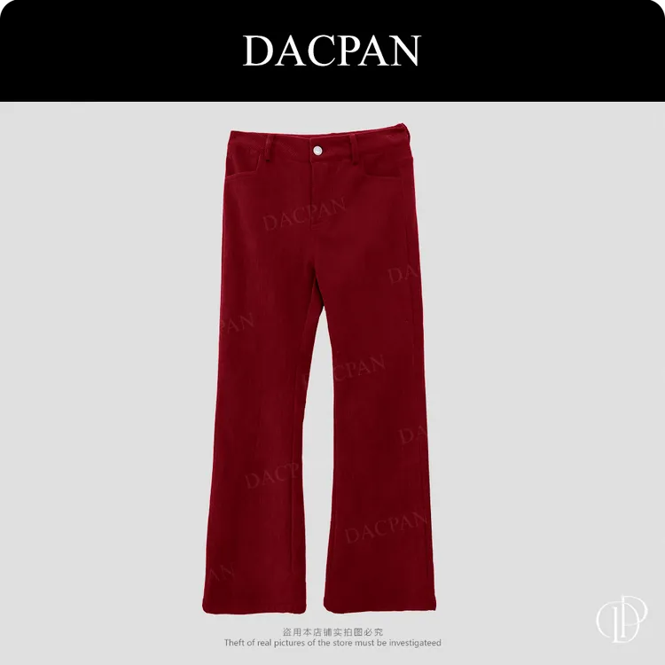 DACPAN-“阿拉丁神灯”磨毛灯芯绒微喇裤 2025/盼·YP492
