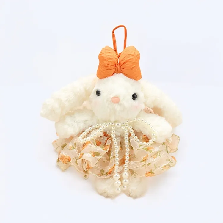 小兔子玩偶网红爆款精致手作毛绒垂耳兔毛绒玩偶公主裙垂耳兔挂件