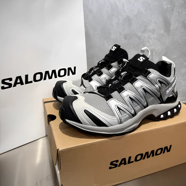SALOMON萨洛蒙XA PRO 3D灰银色合金黑户外运动休闲跑鞋 L47478100