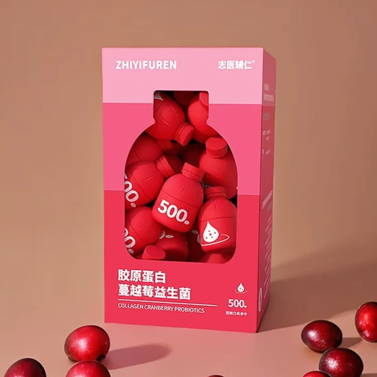 新款胶原蛋白蔓越莓益生菌粉女活性富硒固体饮料便携20瓶/盒