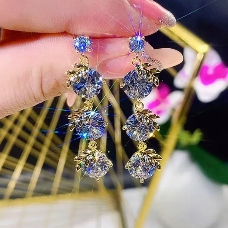 铜合金锆石耳饰 （18）一生一世个性时尚精致百搭女人味十足耳饰