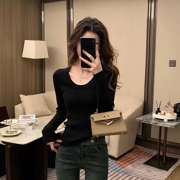 【阿婷家】新款鹅蛋领拉绒款磨毛加厚上衣