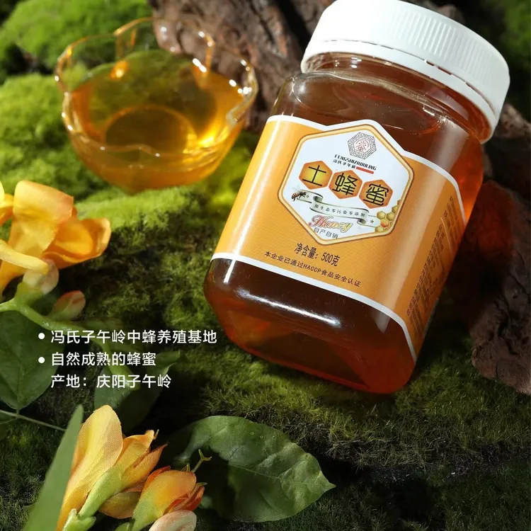 子午岭土蜂蜜庆阳特产天然土蜂蜜500g今年新打蜂蜜新鲜蜂蜜口感清