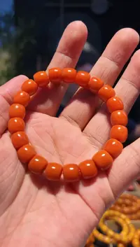 手链未镶嵌南红玛瑙10+柿子黄单圈