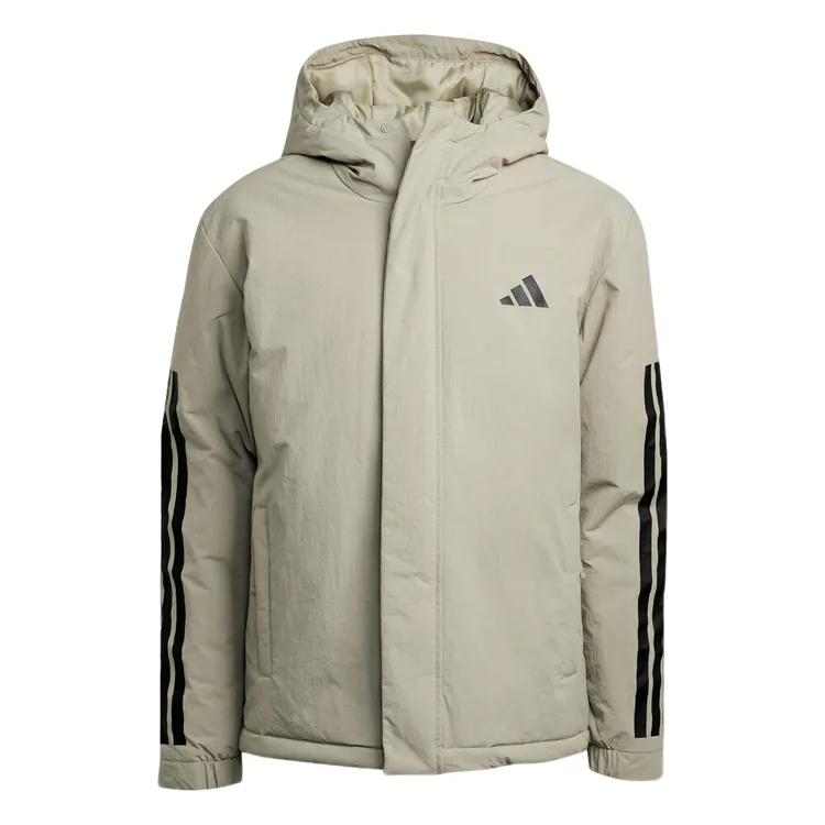 adidas阿迪达斯男子3S HOODED INS J流光风厚棉服JY8305