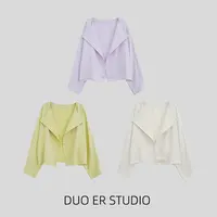 【朵儿studio】“德芙”纵享丝滑！100%莱赛尔天丝！圆领外套 D153