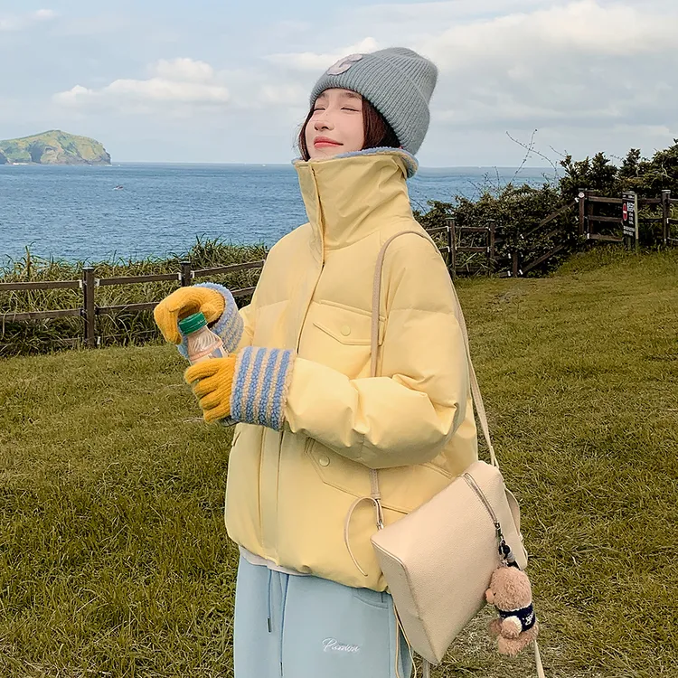 【好品质】2025冬季新款棉衣女短款韩版时尚百搭棉服小个子宽松棉袄