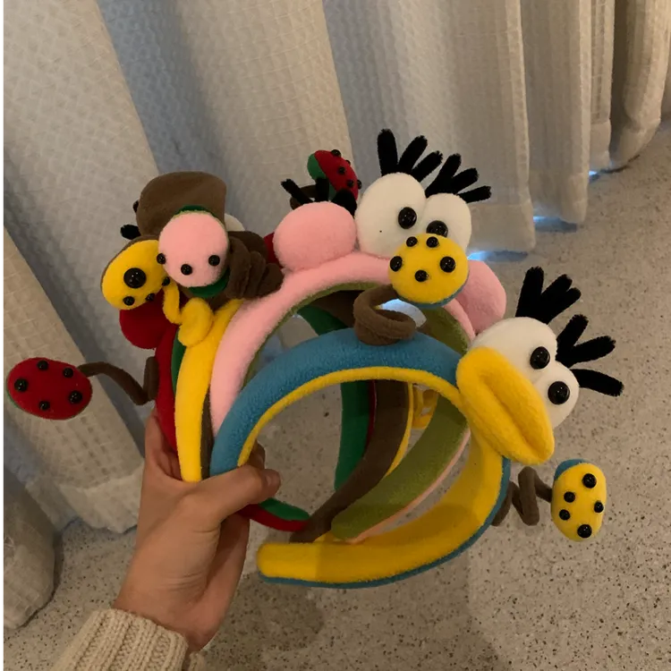 元气满满搞怪蟹老板大眼发箍古灵精怪少女风可爱甜心洗脸拍照发箍