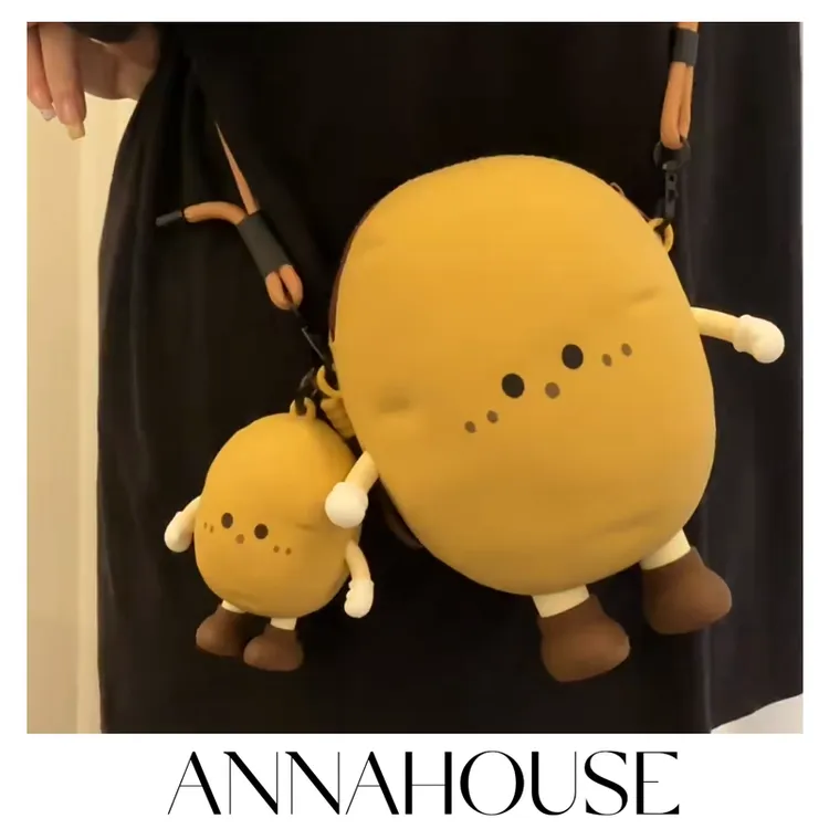 ANNAHOUSE土豆斜挎包蔬菜系列可爱零钱包单肩斜挎包创意手机包ZW商品图