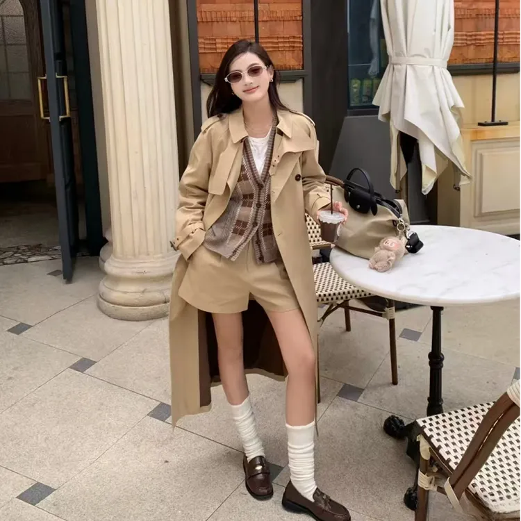 入秋开场券！同款y*sI定制高品质小个子气质风衣外套女款