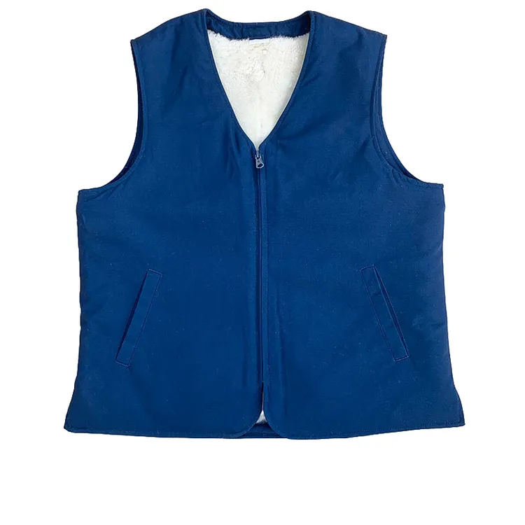 羊皮背心皮马甲羊剪绒马甲棉坎肩皮毛一体冬季加厚保暖防寒
