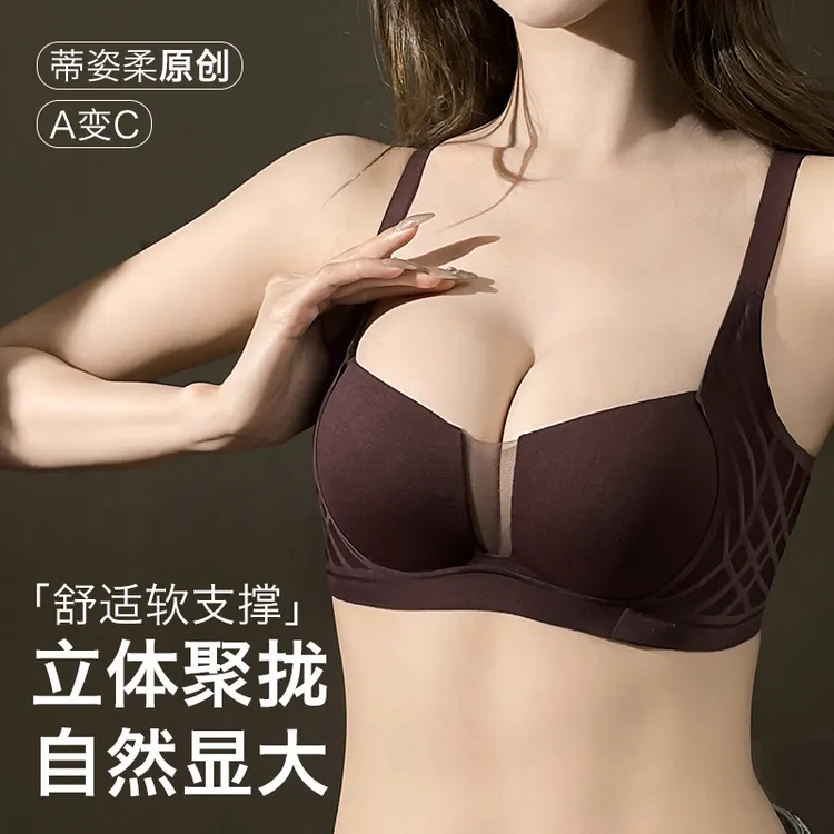 内衣女2025新款网红爆款小胸聚拢型提拉软支撑性感舒适无痕文胸罩
