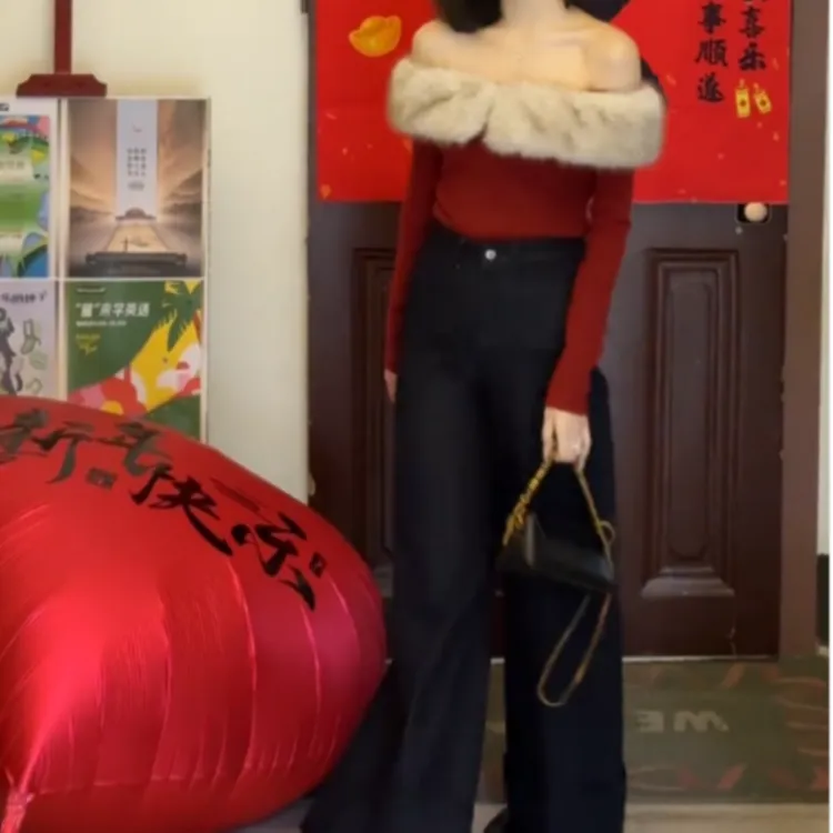 2025冬季新款潮流韩版爆款网红上衣裤子米Z121