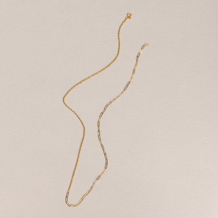 【叭哒不惑】18k金AB款项链 长约45cm KN0366