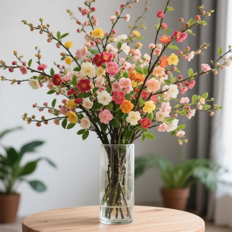 【冬季必备】遇水开花鲜枝浓香型水培梅花枝室内耐寒花卉绿植懒人养