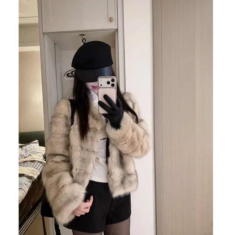 【八七专属】XIXI2025 | 北欧晚风 | 时髦洋气秋冬时髦短外套上衣毛毛外套mm