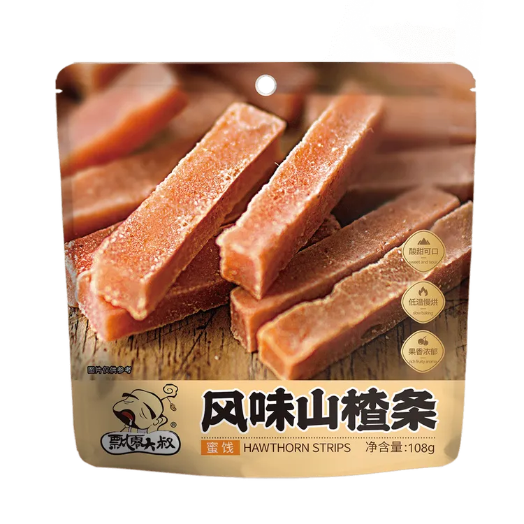 【热卖】飘零大叔山楂条原味108g*5袋解馋零食休闲