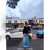 Ranwear「 爱裙登场」呼声很高的 好搭配！水洗蓝牛仔开叉半身裙