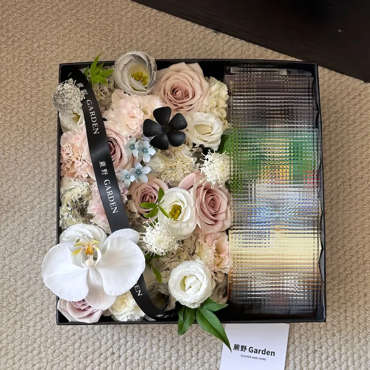 香烟方形礼盒仿真花手工DIY材料包有钱花包装情人节送男女友礼物