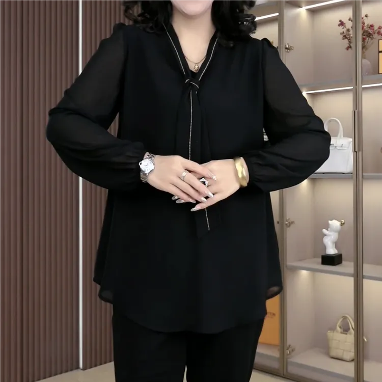 苏迷女装秋季新款气质时尚宽松显瘦显白长袖上衣ZB7757