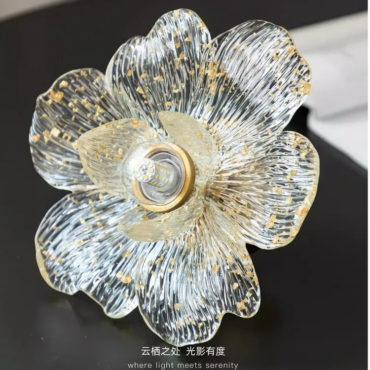 花瓣过道灯走廊中古风阳台灯复古灯具入户玄关衣帽间吸顶灯美式