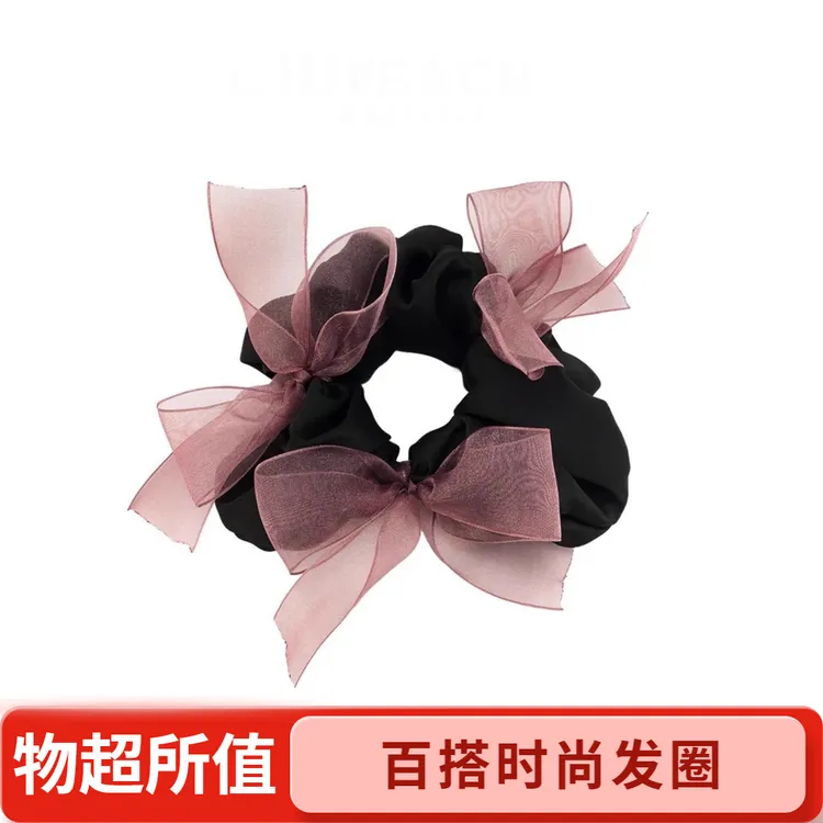 许妍同款韩系气质蝴蝶结缎面头绳时尚新款肥肠流行发绳大肠发圈