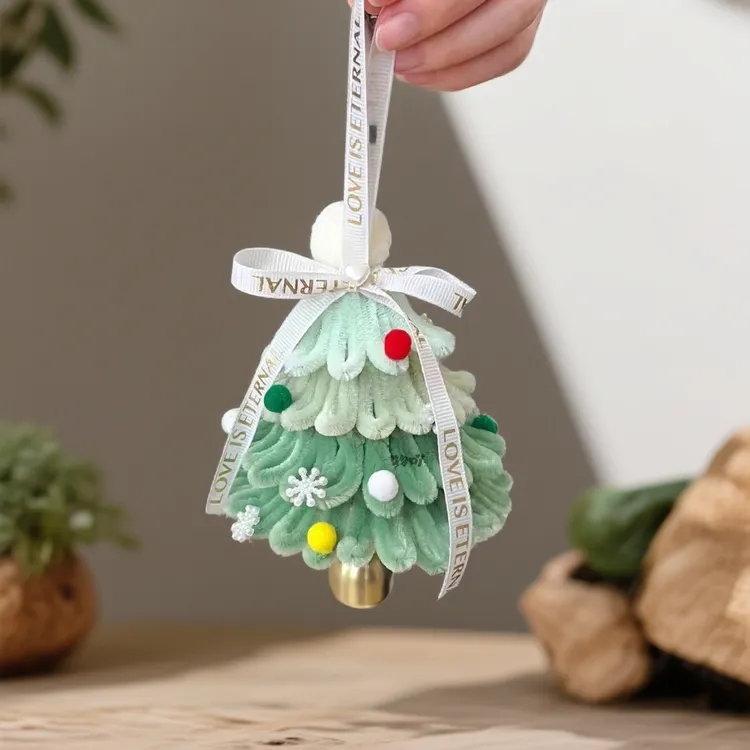 扭扭棒圣诞树挂件手工diy苹果圣诞树材料包驾车挂件商品图