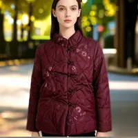 11290-中老年妈妈冬装羽绒服女奶奶装外套加厚短款老人保暖衣服
