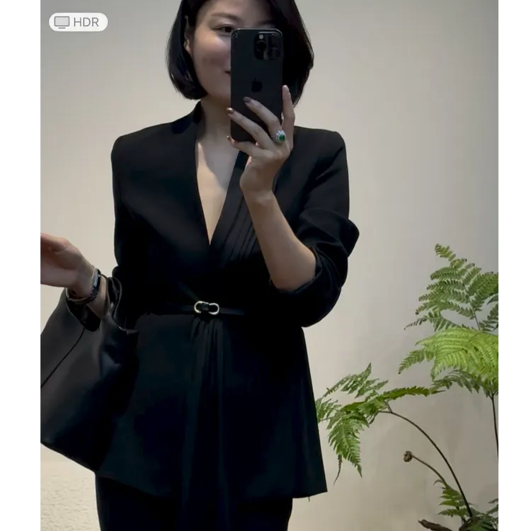 TANTAN 百搭显瘦气质通勤小众西装2684