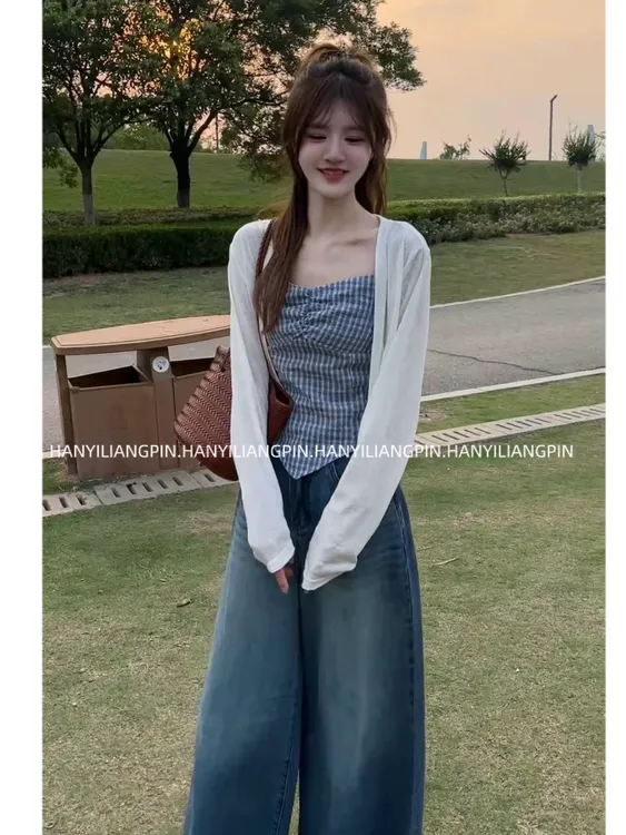 【心动】不规则吊带背心两件套