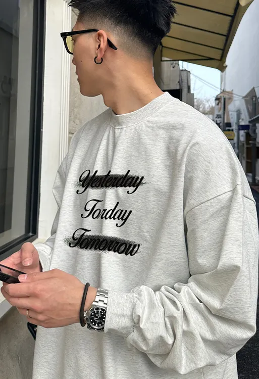 【280G重磅纯棉】美式简约长袖T恤工装休闲百搭潮流宽松秋冬必备ins