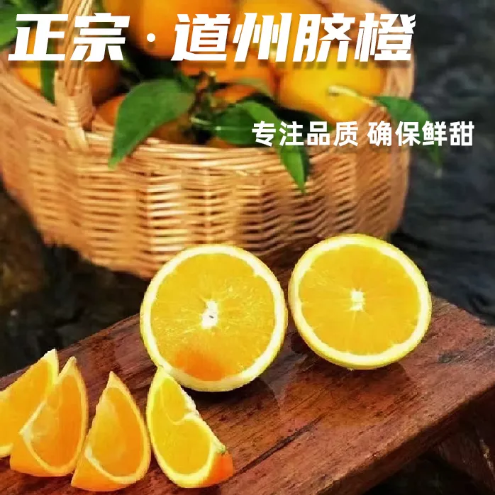 【10斤装】正宗道州脐橙果径60-90MM生态鲜果湖南道州产地直发橙子