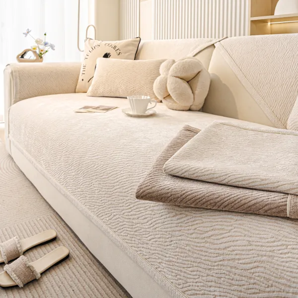 洱峰加厚雪尼尔防猫抓沙发垫四季通用2025新款高级感防滑沙发坐垫