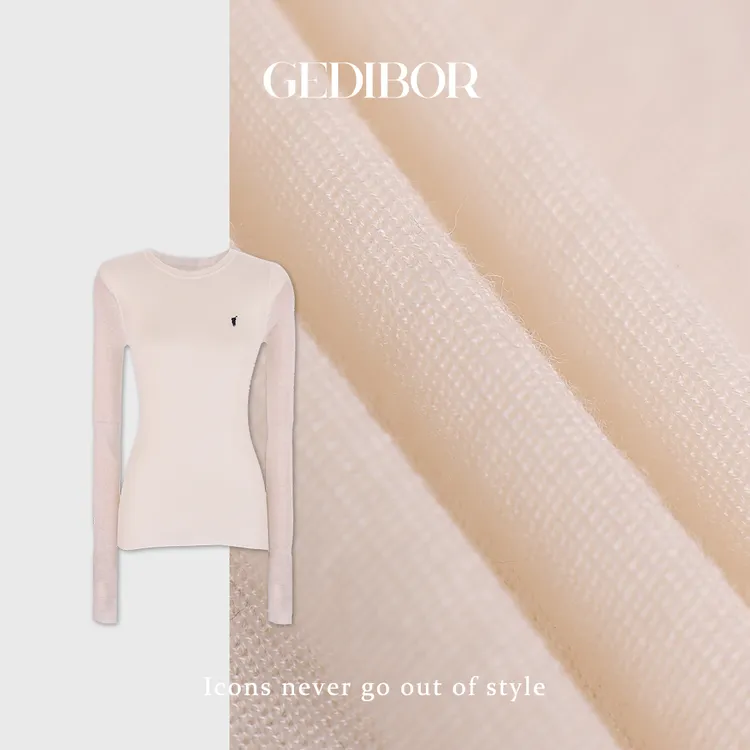 XUEXUE丨60支超细羊毛16针工艺抗起球小马刺绣针织上衣GD25-ZZ589