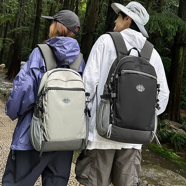 大容量书包男女同款简约轻便户外旅行双肩包徒步登山包电脑背包