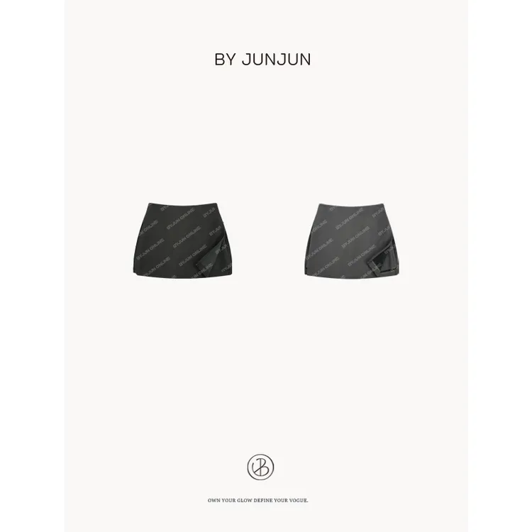 ByJunjun小众设计师 【露丝裤裙】高定西装料两穿裤裙C24K7732