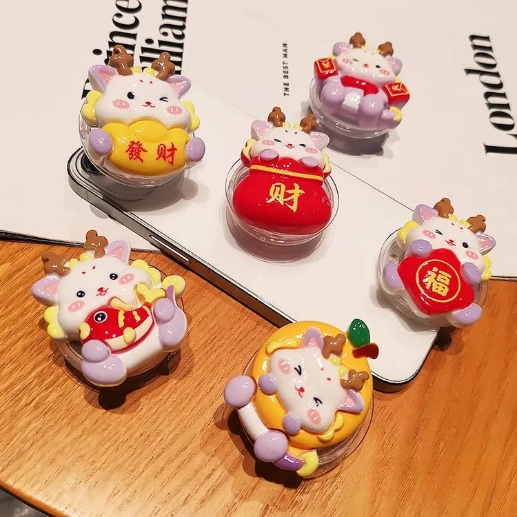 手机支架新款招财龙年锦鲤伸缩折叠扣男女时尚便携手机壳通用背贴