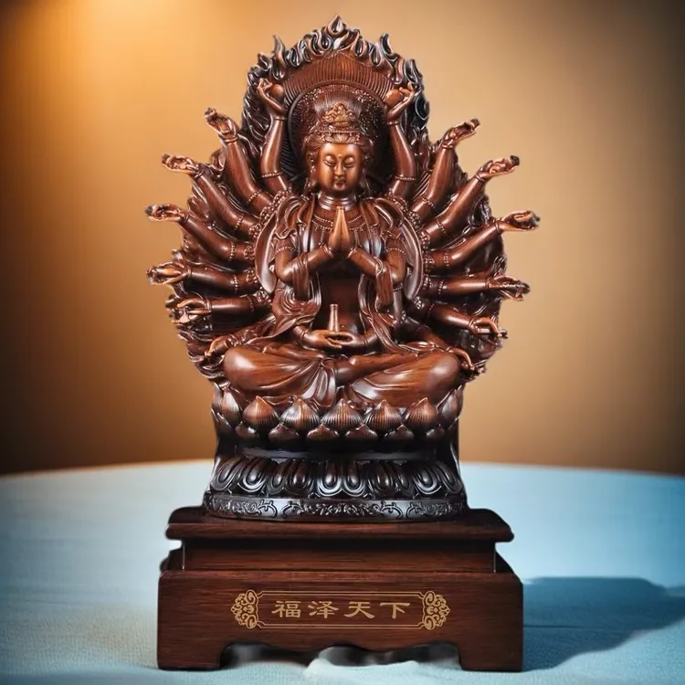 观世音菩萨摆件千手观音观世音佛像家用乔迁店铺公司开业工艺礼品