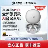 科大讯飞录音降噪会议耳机iFLYBUDS Pro2 幻影银