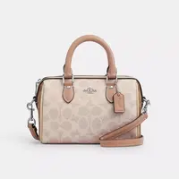 【鑫鑫专属】COACH NEW YORK/蔻驰ROWAN系列预售沙黄色灰褐色拼接迷你斜挎包