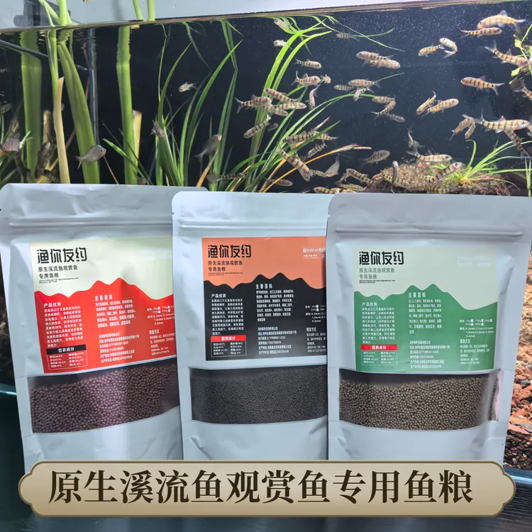 原生溪流鱼观赏鱼专用鱼粮鳑鲏溪石斑长宽鳍鱲小型观赏鱼专用鱼粮