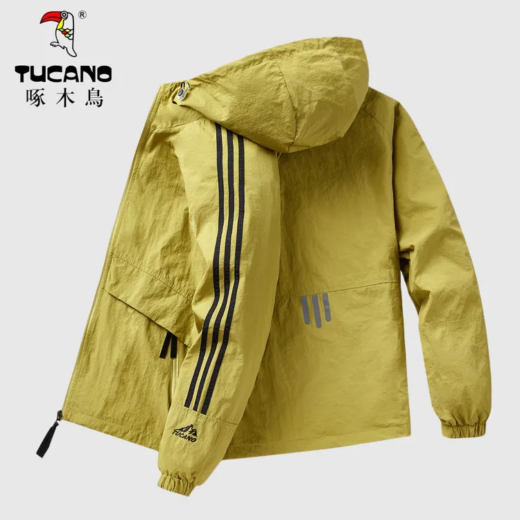 TUCANO/啄木鳥秋冬夹克薄款外套男士连帽冲锋户外运动女加绒风衣2