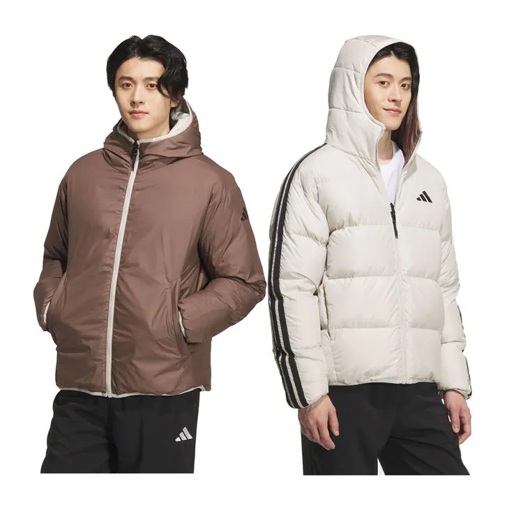 【滔搏联动】adidas阿迪达斯双旦礼男女运动休闲双面厚羽绒服KC2492