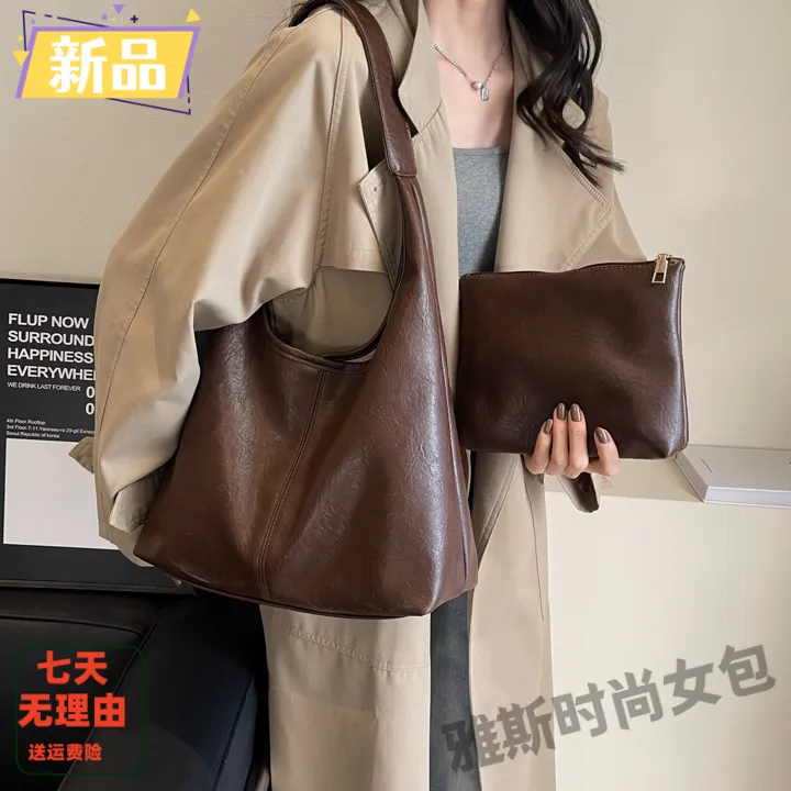冬季爆款流行时尚气质洋气百搭高级感简约单肩斜挎包上班通勤包包