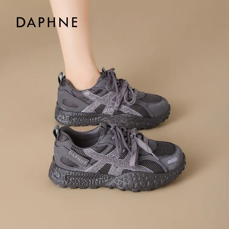 达芙妮新款秋季透气浅口德训鞋时尚休闲厚底潮流百搭跑步女M