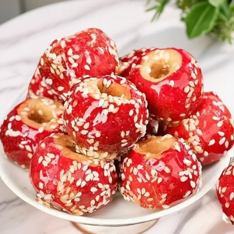 【开袋即食】冻干山楂冰糖葫芦 山楂球酸甜香脆芝麻休闲健康小零食