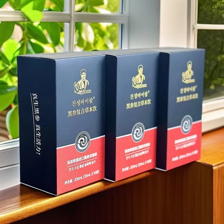韩国进口黑参浓缩液茯苓枸杞开袋即饮滋补健康天然600ml*30袋3盒