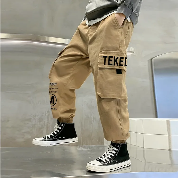 男童女童裤子2025新款儿童运动休闲裤秋冬季帅气加绒加厚舒适百搭