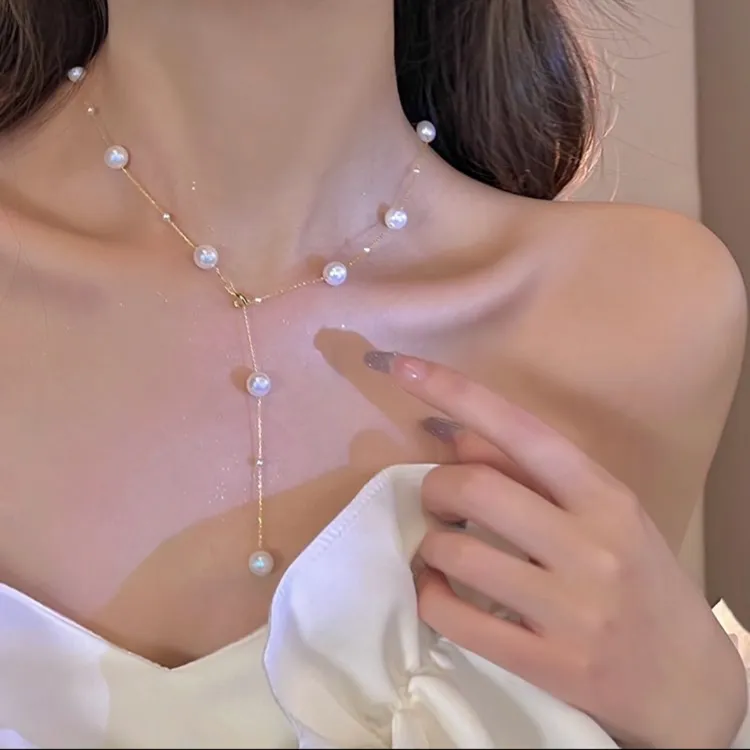 合金项链 新款颈链女锁骨链女夏高级感项链