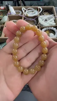 和田玉未镶嵌颈饰10mm糖玉单圈圆珠手串